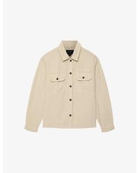 AllSaints - Korten Patch-Pocket Denim Shacket - Lyst