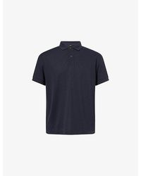 7 For All Mankind - Short-Sleeve Cotton-Blend Polo Top - Lyst