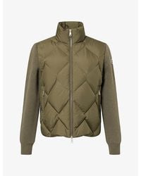 Moncler - Padded Zip-Up Wool And Cashmere-Blend Cardigan - Lyst