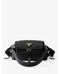 Prada - Explore Mini Leather Top-Handle Bag - Lyst