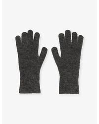 Claudie Pierlot - Brushed-Texture Wool-Blend Gloves - Lyst