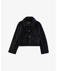 JOSEPH - Alloway Reversible Leather And Shearling Jacket - Lyst