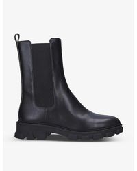 dupree logo tape leather boot