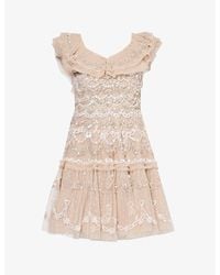 Needle & Thread - Everthine Sequin-embellished Recycled-polyester Mini Dress - Lyst