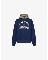 Fear Of God - Fog X Essentials X Mlb Ny Yankees Relaxed-Fit Cotton-Jersey Hoodie - Lyst
