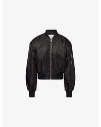 Entire studios - Broad Cropped Shell Bomber Jacket - Lyst