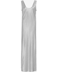 AllSaints - Lisa Scoop-neck Sleeveless Organic-cotton Maxi Dress - Lyst