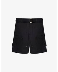 Sacai - X Carhartt Wip Brand-patch Cotton-canvas Shorts - Lyst