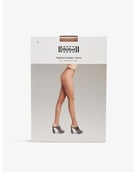 Wolford - Twenties High-rise Cut-out Panel Stretch-woven Tights - Lyst
