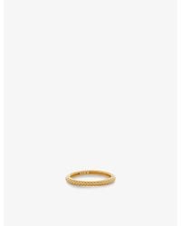 Monica Vinader - Heirloom 18Ct-Plated Vermeil Sterling- Stacking Ring - Lyst