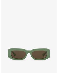 Gucci - Gc002108 gg1426s Rectangle-frame Acetate Sunglasses - Lyst