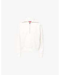 Spanx - Airessentials Half-Zip Stretch-Jersey Sweatshirt - Lyst