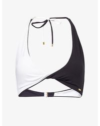 WE Are Tala - Contrast Twist Bikini Top - Lyst
