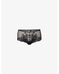 Wacoal - Vivid Attraction High-Leg Lace And Mesh Tanga Briefs - Lyst
