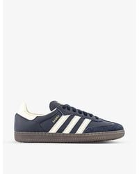 adidas - Samba Og Logo-Print Leather Low-Top Trainers - Lyst