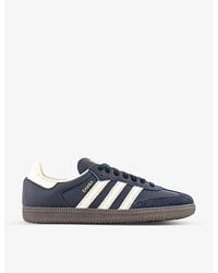adidas - Samba Og Logo-Print Leather Low-Top Trainers - Lyst