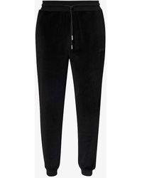 BOSS - Brand-embroidered Cotton-blend jogging Bottoms - Lyst