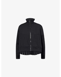 Sacai - Zip-Through Pleated Stretch-Woven Jacket - Lyst