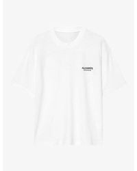 AllSaints - Shadow Graphic-Print Short-Sleeve Cotton T-Shirt - Lyst