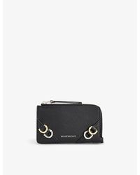 Givenchy - Voyou Zipped Leather Card Holder - Lyst