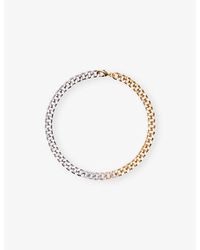 Maje - Rhinestone-Embellished Brass Chain Necklace - Lyst