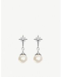 Thomas Sabo - Magic Stars Sterling Silver And Pearl Earrings - Lyst