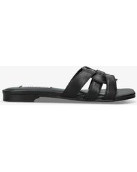 Steve Madden - Vcay 017 -strap Flat Leather Sandals - Lyst