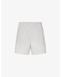 Skims - Soft-Knit Lounge Relaxed-Fit Cotton-Blend Jersey Shorts - Lyst