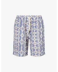 Oas - Nicola Slip-Pocket Cotton-Crochet Shorts - Lyst
