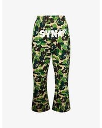 A Bathing Ape - Bape X Spotify X Syna Camouflage-Print Cotton-Blend Jogging Bottoms - Lyst