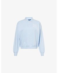 Polo Ralph Lauren - X Wimbledon Polo-Collar Cotton-Jersey Sweatshirt - Lyst