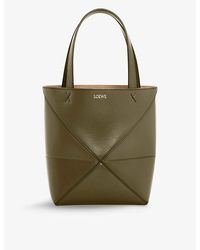 Loewe - Puzzle Fold Mini Leather Tote Bag - Lyst