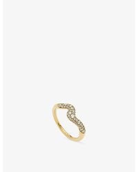 Missoma - Molten Snow 18Ct Vermeil Stacking Ring - Lyst