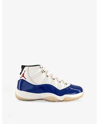 Nike - Air 11 Retro Rare Air Leather And Faux-Leather High-Top Trainers - Lyst