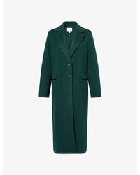 Vince - Regular-Fit Notch-Lapels Wool-Blend Coat - Lyst