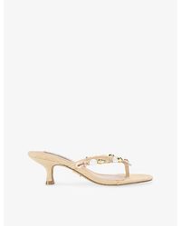 Steve Madden - Goldcoast Raffia Heeled Sandals - Lyst