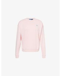 Polo Ralph Lauren - Logo-Embroidery Cotton-Jersey Sweatshirt - Lyst