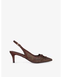 Carvela Kurt Geiger - Positano Vinyl Mesh Slingback Heels - Lyst