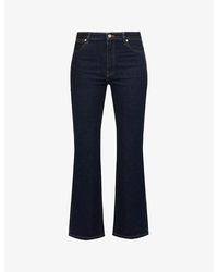 JOSEPH - Duke Flared Cropped Stretch-Cotton Jeans - Lyst