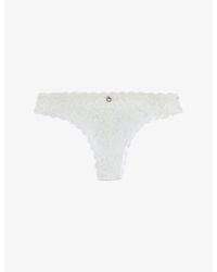 Aubade - Rosessence Mid-Rise Stretch-Lace Tanga Briefs - Lyst