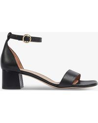 LK Bennett - Nanette Block-heel Leather Sandals - Lyst