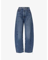 Agolde - Luna Barrel-leg Mid-rise Recycled-cotton Jeans - Lyst