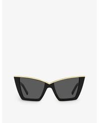 Saint Laurent - Ys000435 Sl 570 Cat-eye Acetate Sunglasses - Lyst