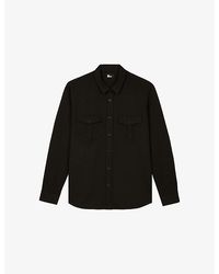 The Kooples - Chest-Pocket Long-Sleeved Stretch-Woven Shirt - Lyst