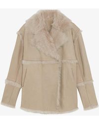 IRO - Vernon Reversible Raw-edge Shearling And Leather Jacket - Lyst