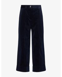 ME+EM - Cropped Velvet Trousers - Lyst