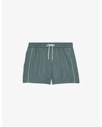 Reiss - Breeze Pipe-Detail Woven Swim Shorts - Lyst