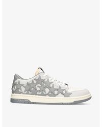 Amiri - Stars Brand-embossed Leather Low-top Trainers - Lyst
