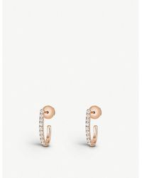 Messika - Gatsby 18ct Rose-gold And Diamond Hoop Earrings - Lyst