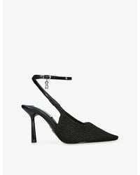 Steve Madden - Ascension Heeled Woven Sling-Back Courts - Lyst